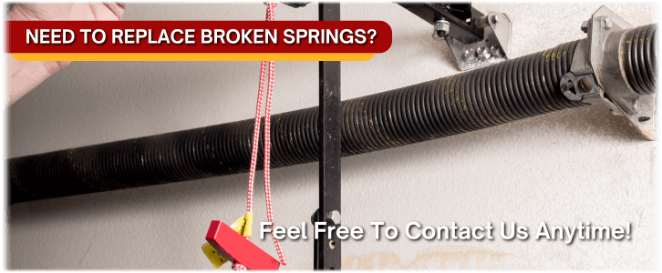Broken Garage Door Spring Troy OH